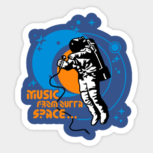 Music from outta Space Sticker